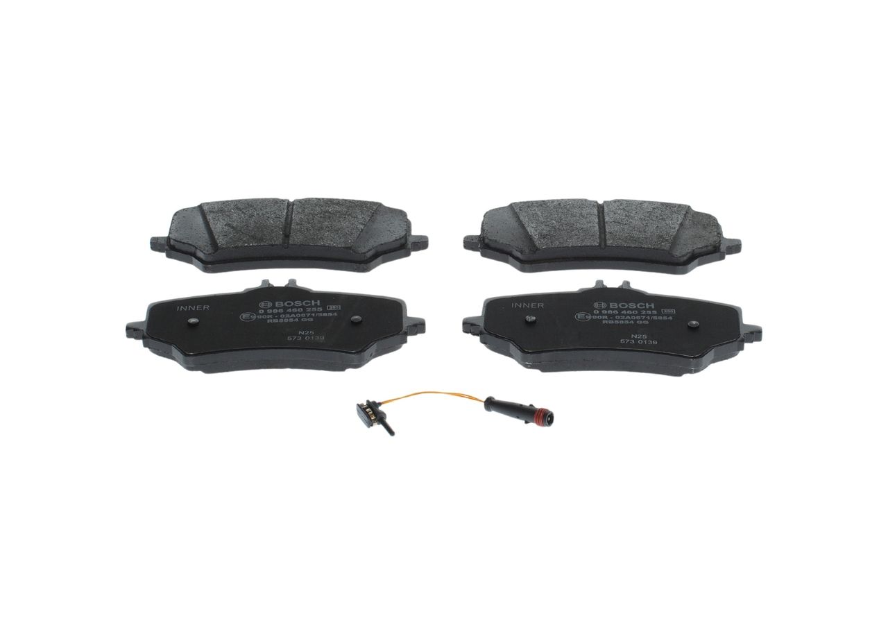 BOSCH 0 986 460 255 Brake pad set, disc brake
