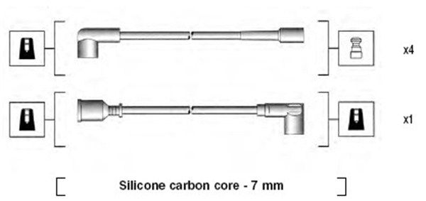MAGNETI MARELLI 941125070664 Uždegimo laido komplektas