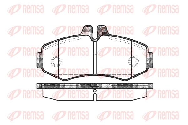 REMSA 0701.00 Brake pad set, disc brake
