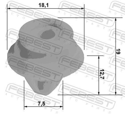 Retaining Clip, door panel-1