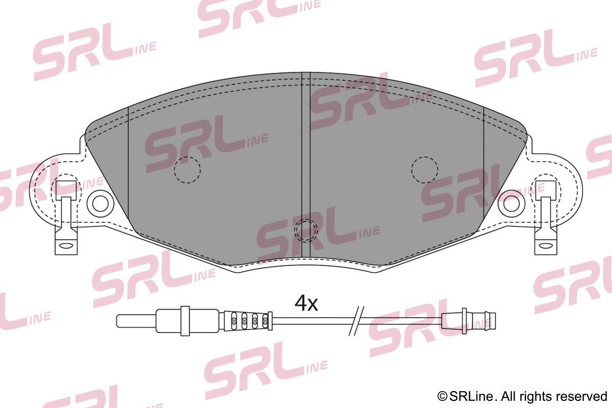 SRLINE S70-0288 Brake pad set, disc brake