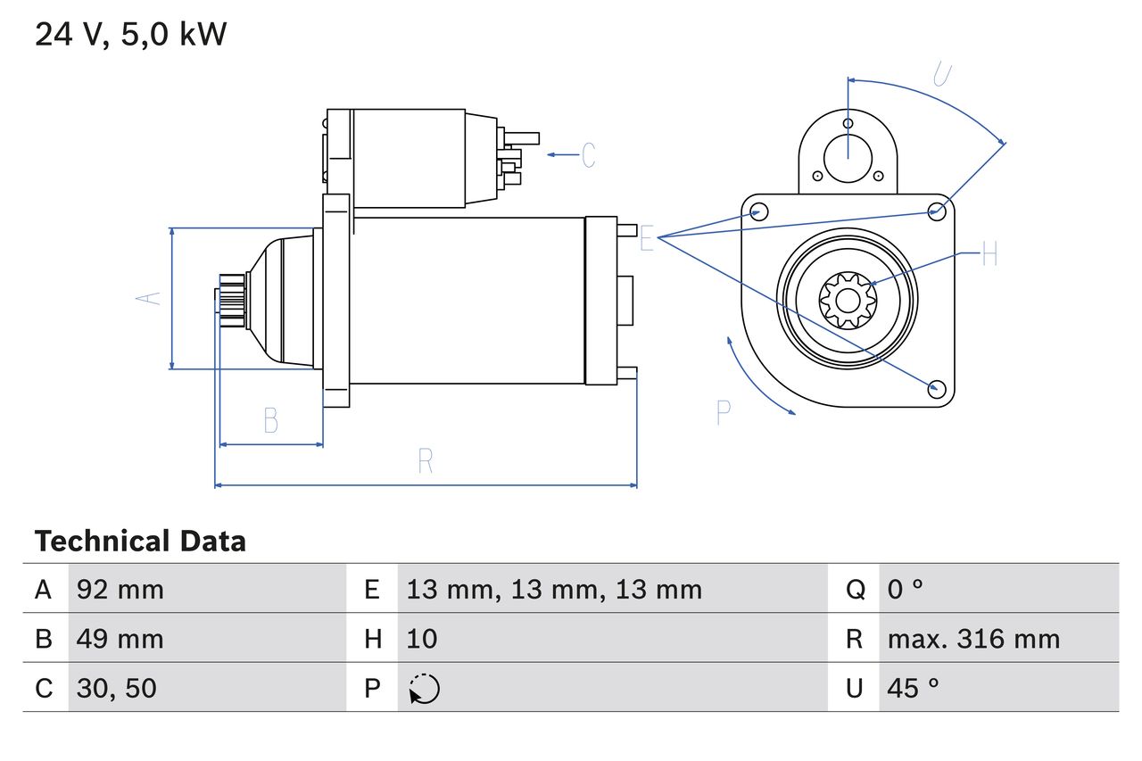 BOSCH 0 986 023 430 Starter