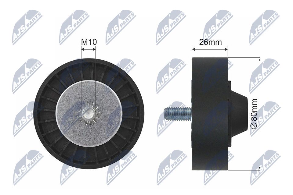 NTY RNK-BM-027 Deflection pulley/guide pulley, v-belt