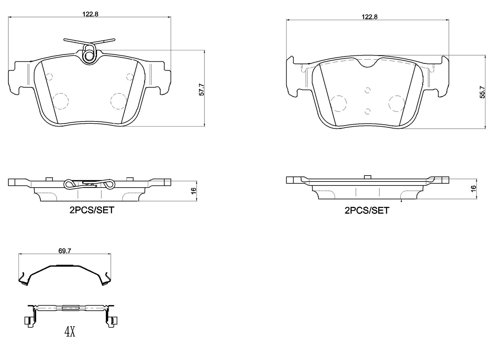 Brake Pad Set, disc brake-3