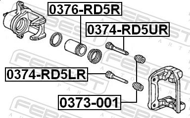 Guide Bolt, brake caliper-1