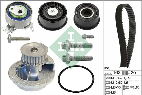 SCHAEFFLER INA 530 0443 31 Water pump & timing belt kit