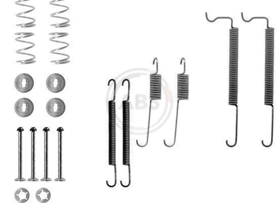A.B.S. 0744Q Priedų komplektas, stabdžių trinkelės