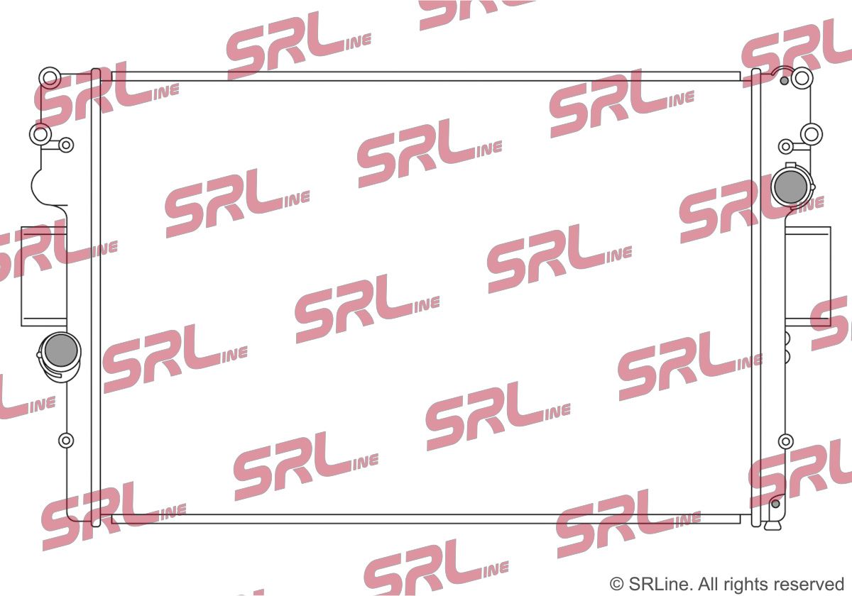 SRLINE 305208-5 Radiator, engine cooling