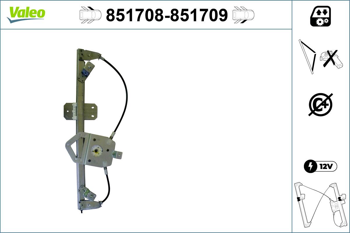 VALEO 851708 Window regulator