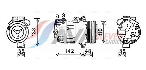 AVA CLEVER CHOICE BWAK390 Compressor, air conditioning