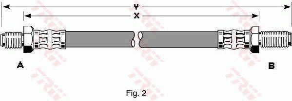 TRW PHC205 Brake hose