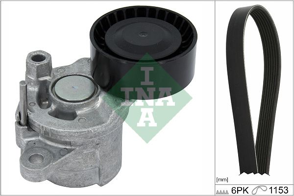 SCHAEFFLER INA 529 0379 10 V-ribbed belt set