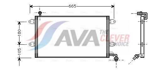 AVA CLEVER CHOICE VN5137 Condenser, air conditioning