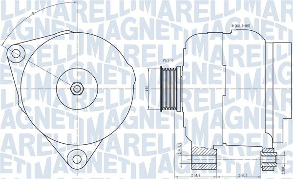 MAGNETI MARELLI 063731658010 Alternator