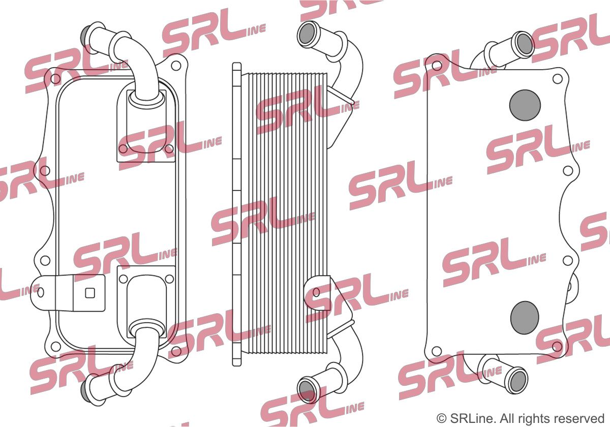 SRLINE 58F1L8-1 Oil cooler, engine oil