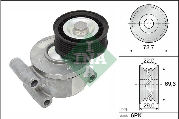 SCHAEFFLER INA 534 0249 10 Belt tensioner, v-ribbed belt
