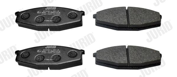 JURID 572361J Stabdžių trinkelių rinkinys, diskinis stabdys