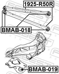 Mounting, control/trailing arm-1