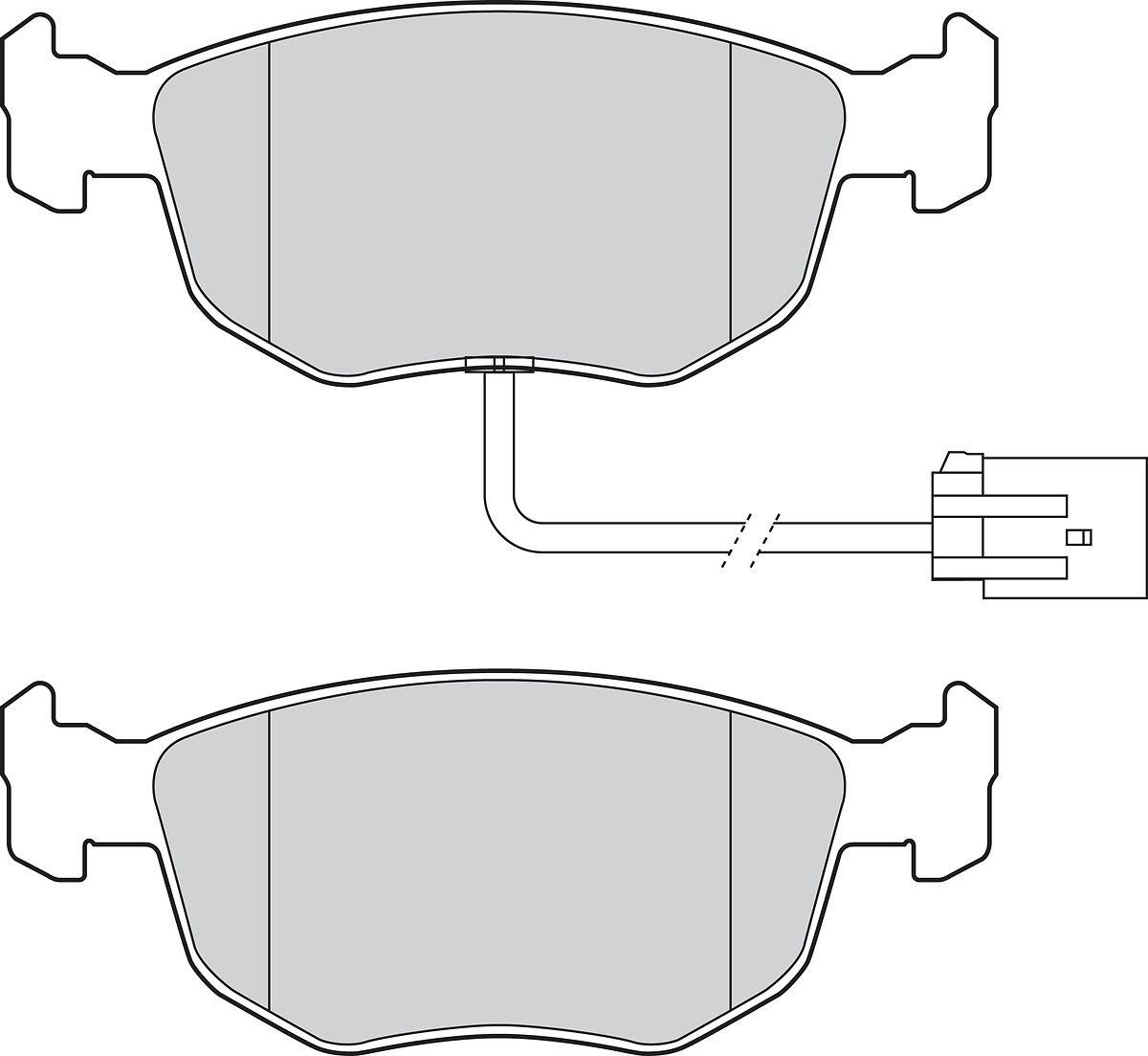 Brake Pad Set, disc brake-1