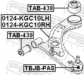 Mounting, control/trailing arm-1