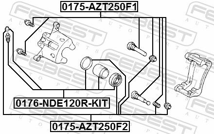 Guide Sleeve Kit, brake caliper-1