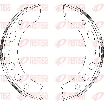 REMSA 4724.00 Brake shoe, parking brake