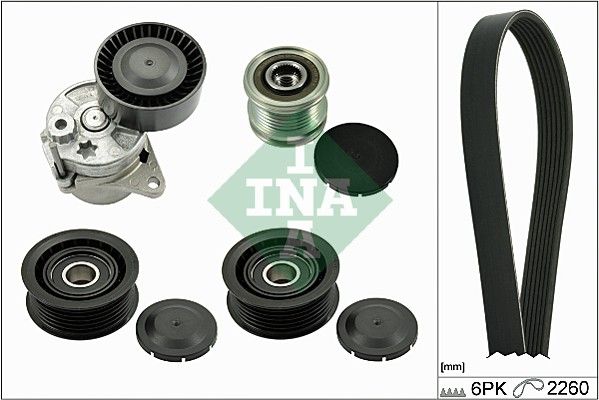 SCHAEFFLER INA 529 0115 21 V-ribbed belt set