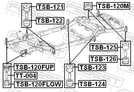 Mounting, vehicle frame-1