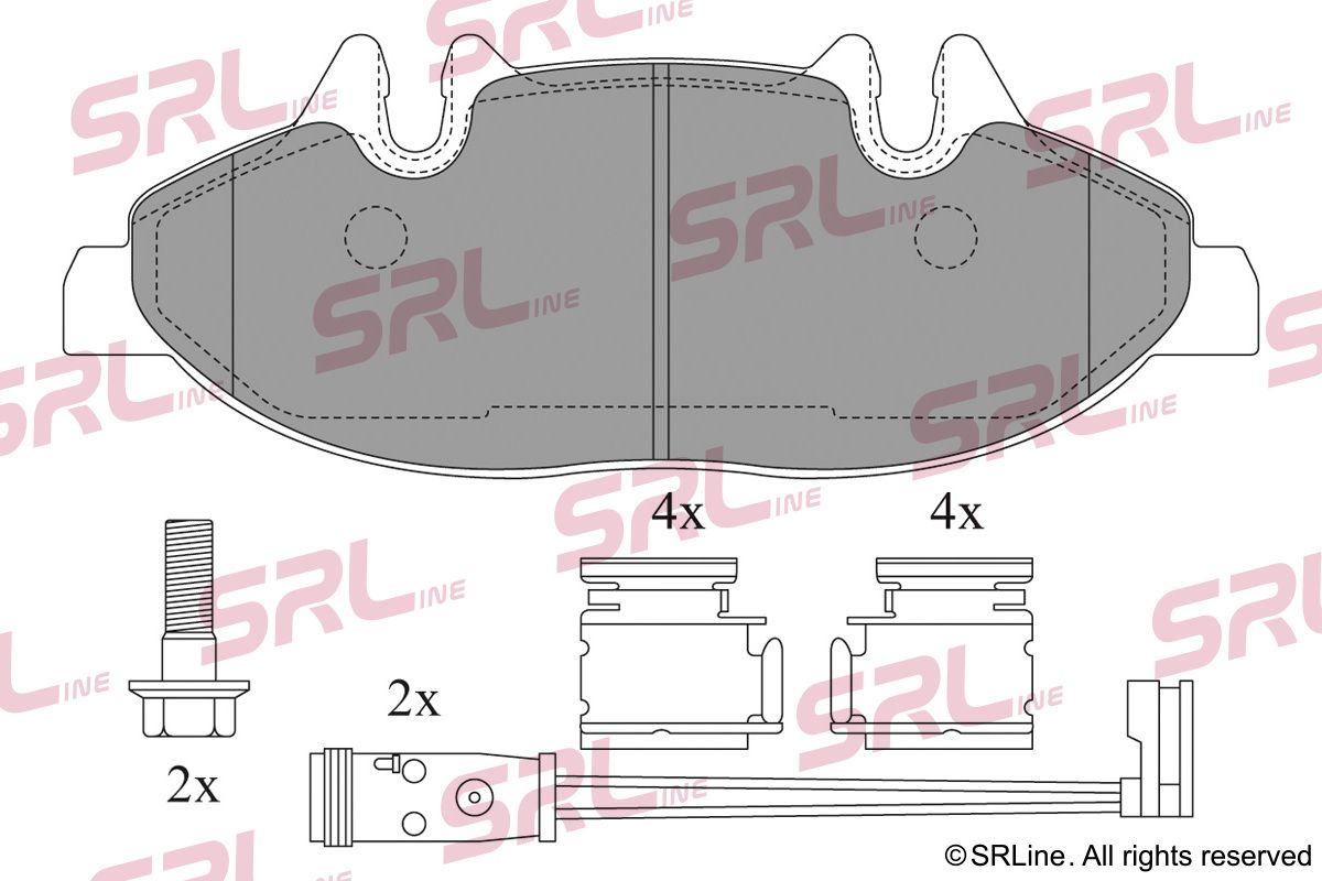 SRLINE S70-0314 Brake pad set, disc brake