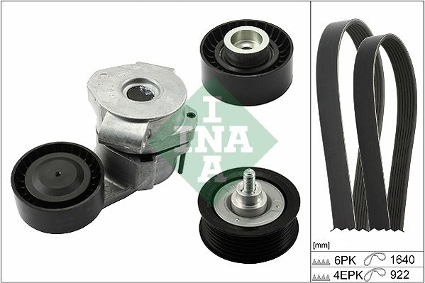 SCHAEFFLER INA 529 0322 10 V-ribbed belt set