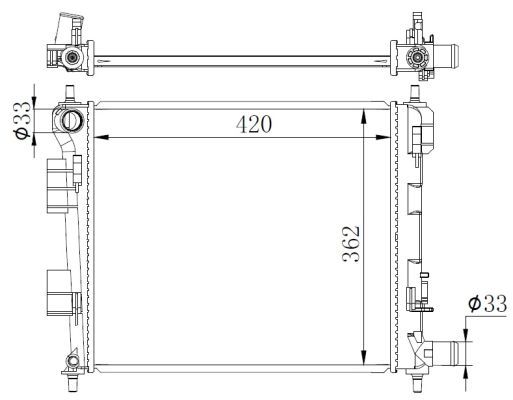 Radiator, engine cooling-4