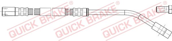 QUICK BRAKE 80.301X Brake hose
