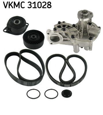 SKF VKMC 31028 Water pump + v-ribbed belt kit