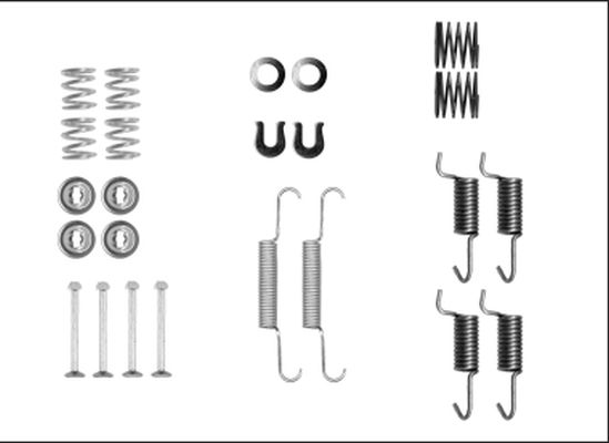 TEXTAR 97042500 Accessory kit, parking brake shoes
