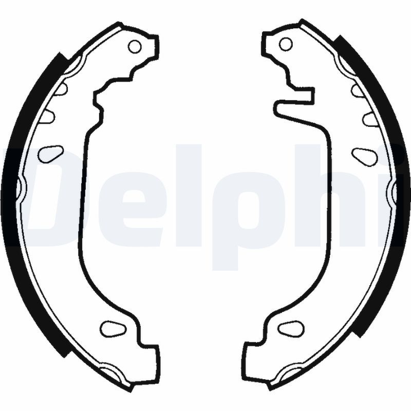 DELPHI LS1404 Brake shoe set