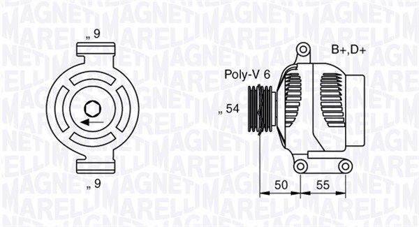MAGNETI MARELLI 063358061010 Alternator