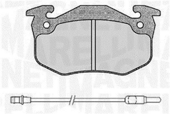 MAGNETI MARELLI 363916060378 Brake pad set, disc brake