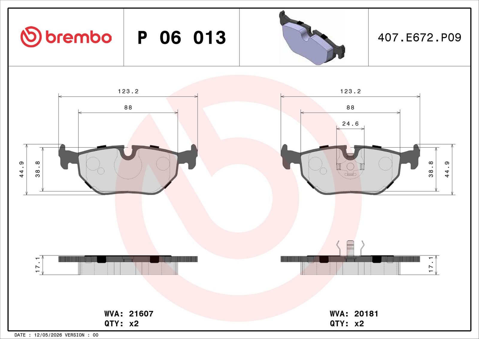 Brake Pad Set, disc brake-1