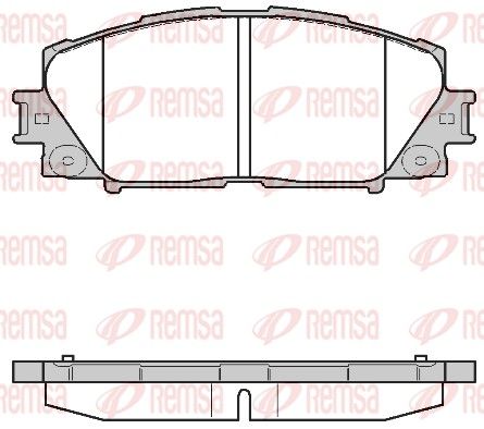 REMSA 1224.10 Brake pad set, disc brake