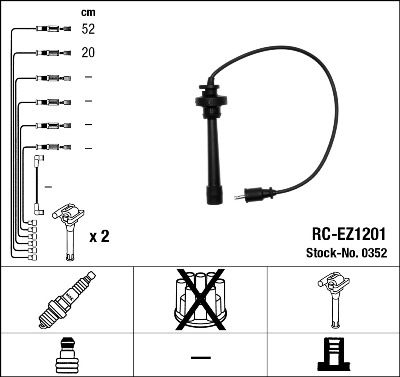 NGK 0352 Ignition cable kit