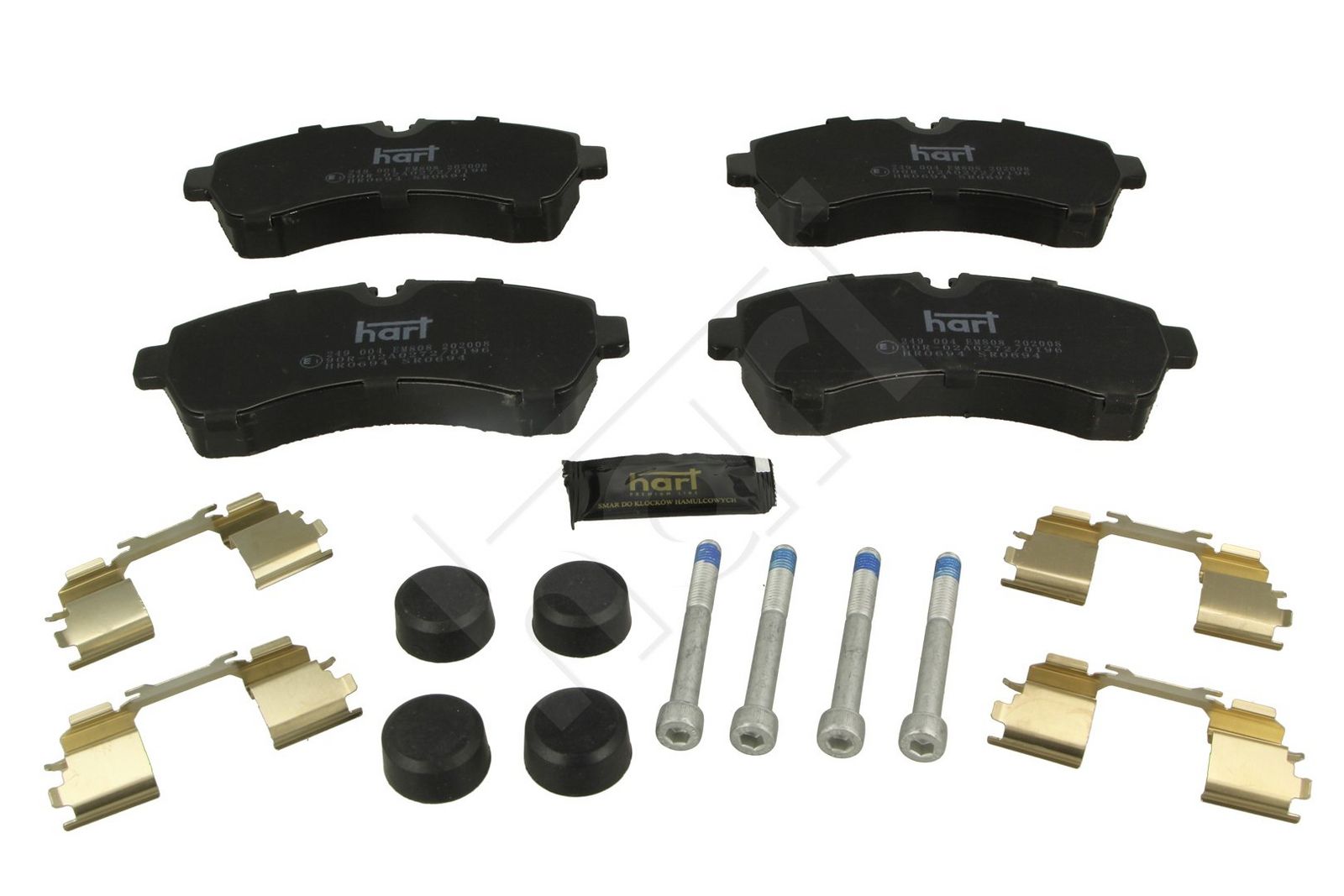 HART 249 004 Brake pad set, disc brake