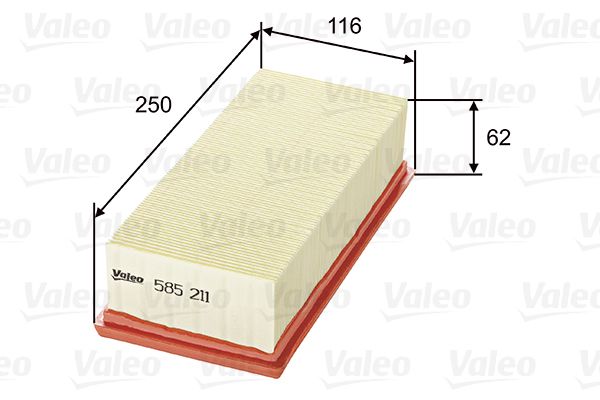 VALEO 585211 Oro filtras