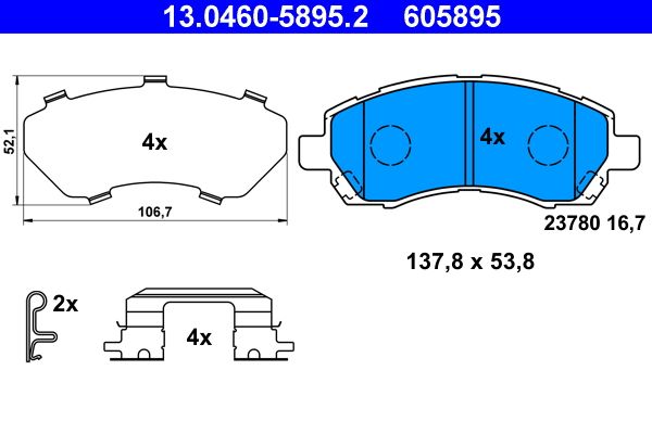 Brake Pad Set, disc brake