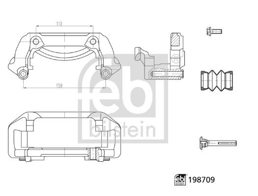 Bracket, brake caliper-main