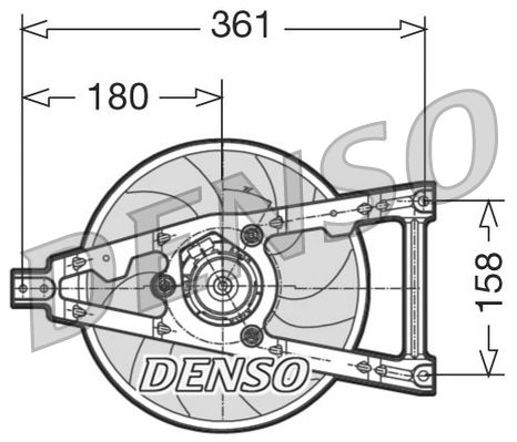 DENSO DER09011 Fan, engine cooling