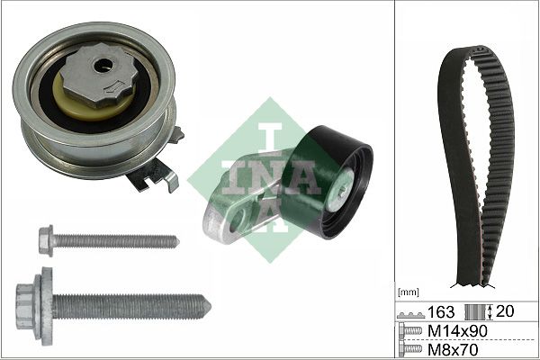 SCHAEFFLER INA 530 0846 10 Timing belt kit