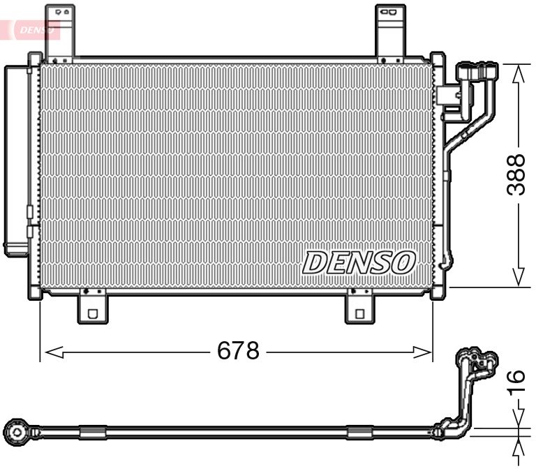 DENSO DCN44009 Condenser, air conditioning