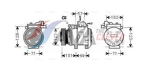 AVA CLEVER CHOICE KAK146 Compressor, air conditioning