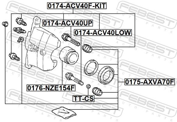 Repair Kit, brake caliper-1