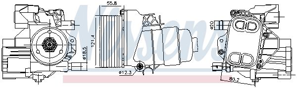 Oil Cooler, engine oil-3